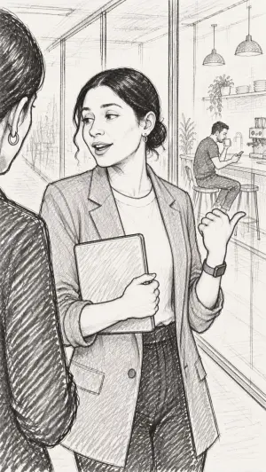 Plano 09 del storyboard de «Una hora»
