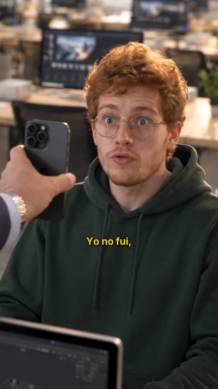 Reel ¿Quién hizo esto?, en una agencia donde nadie hizo el video malo, hecho con el sistema